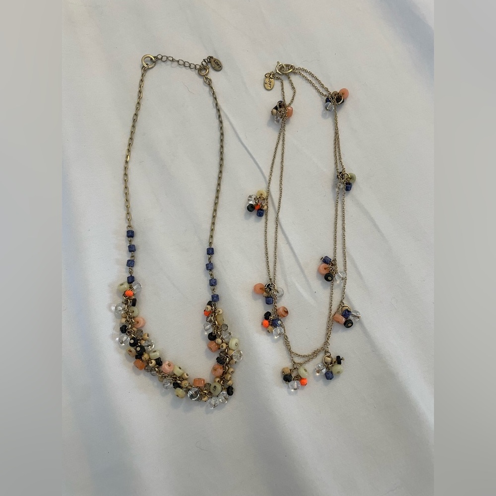 LOFT Beaded MultiColor Necklace Bundle